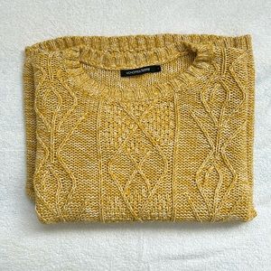 Yellow knit sweater